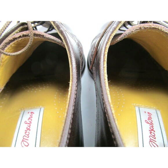 Sandro Moscoloni Louis Leather Derby Cap toe Mens Shoes Size US 8 Spain - Picture 6 of 12